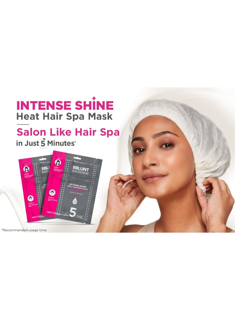 BBLUNT Unscented Intense Shine Heat Hair Spa Mask for Dull Hair With Rice & Silk Protein For Salon-Like Hair Spa At Home - 70 Grams (Pack Of 2) - Image 4